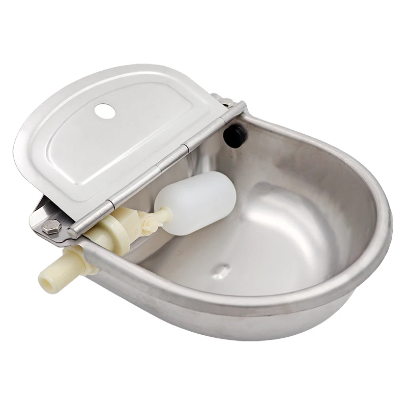 

Livestock Cattle Horse Waterer Automatic Drinker Bowls Stainless Steel Drinking Bowl Float Outlet Cattle Dog Sheep Pig Feeder