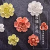 Nordic style Creative ceramic flowers Rose tea flower decorative arts and crafts, wall decorations  room decoration kids room 2