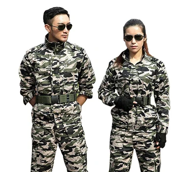 

Military Uniform Camouflage Colete Tatico Sets Combat Jacket Cargo Pants Uniforme Militar Men Tactical Working Army Suit Female