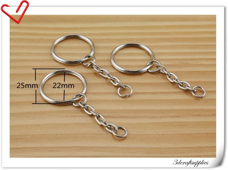 25-Heavy-duty-circular-metal-key-ring-Key-Holder-Purse-Rings-silver-2-2 ...