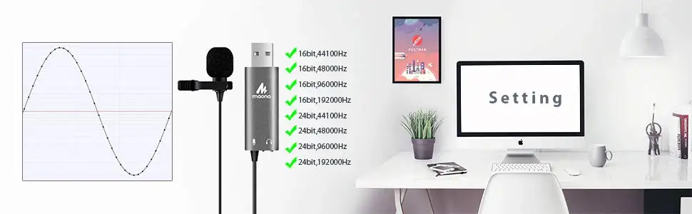AU-411 USB lavalier microphone 21