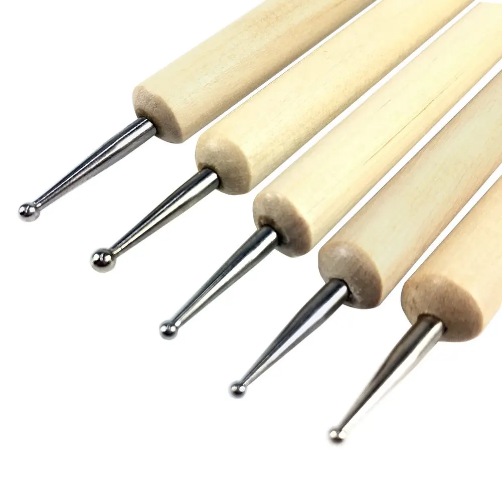 Ball Stylus Dotting Set for Embossing Clay Tools Clay Pottery Sculpting