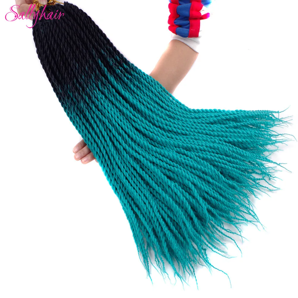 Sallyhair 24 дюйма 20 прядей Омбре сенегалские косички для наращивания