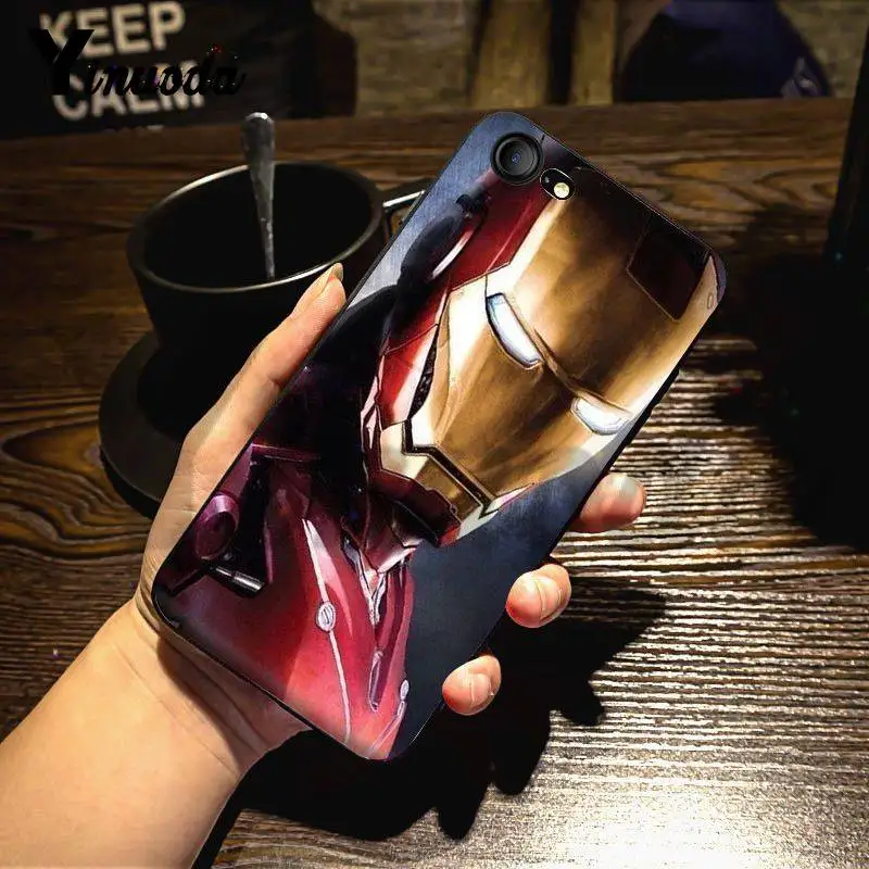 Yinuoda для iphone 7 6 X Чехол Дэдпул Железный человек Marvel Мстители чехол для телефона для iphone 11 Pro Max 7X6 6S 8 Plus 5 5S SE 5C - Цвет: 4