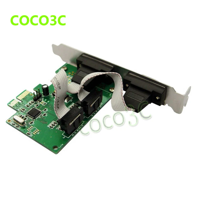  MOSCHIP MCS9922 PCIe 2 puertos RS232 tarjeta PCI-e DB9 adaptador de puerto COM para POS Terminal se
