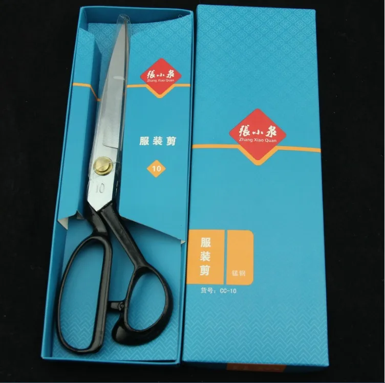 

Genuine Hangzhou Zhang Xiaoquan Scissors Clothing Scissors Manganese Steel CC-10 Tailor Cutting and Sewing 10 inch pc-10