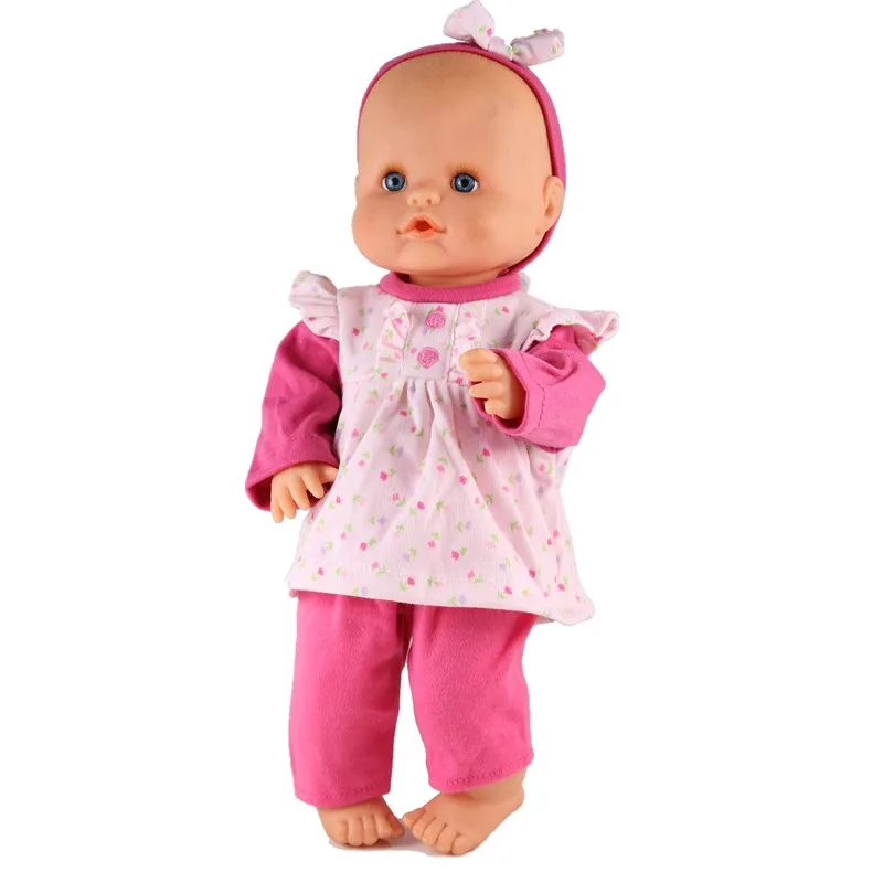 13 дюймов кукольная одежда 35 см Nenuco Ropa Accesorios Nenuco y su Hermanita розовая одежда для сна с поясом повседневная одежда