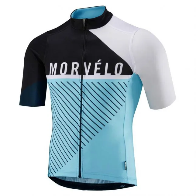 Morvelo Лето дышащий короткий рукав Велоспорт Джерси для мужчин Ropa De Ciclismo Hombre велосипедная Одежда Топы MTB велосипедная одежда - Цвет: style 10