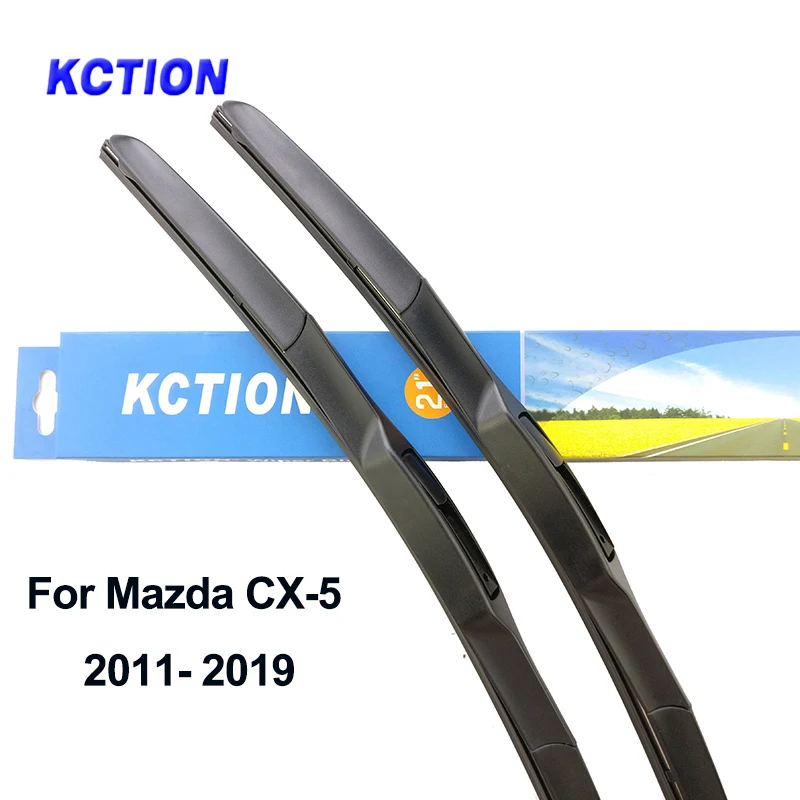 

KCTION car windscreen windshield wiper blade rear window wiper rubber for Mazda cx-5 fit hook arms/push button arm 2012 2018