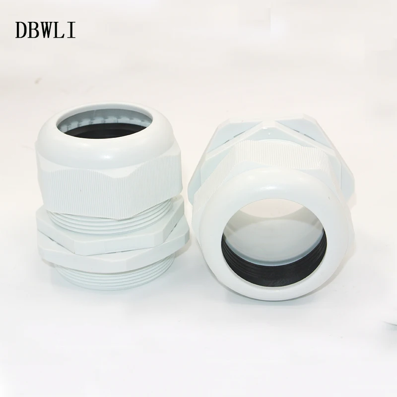 

10pcs Plastic Waterproof Adjustable 3.5 - 13mm Cable Glands Joints, PG7, PG9, PG11, PG13.5, PG16