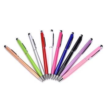 

1pcs Fine Point Stylus Capacitive Touch Screen Microfiber Stylus Pen Touch For ipad for iphone pc 2 in 1 Touch Screen Stylus