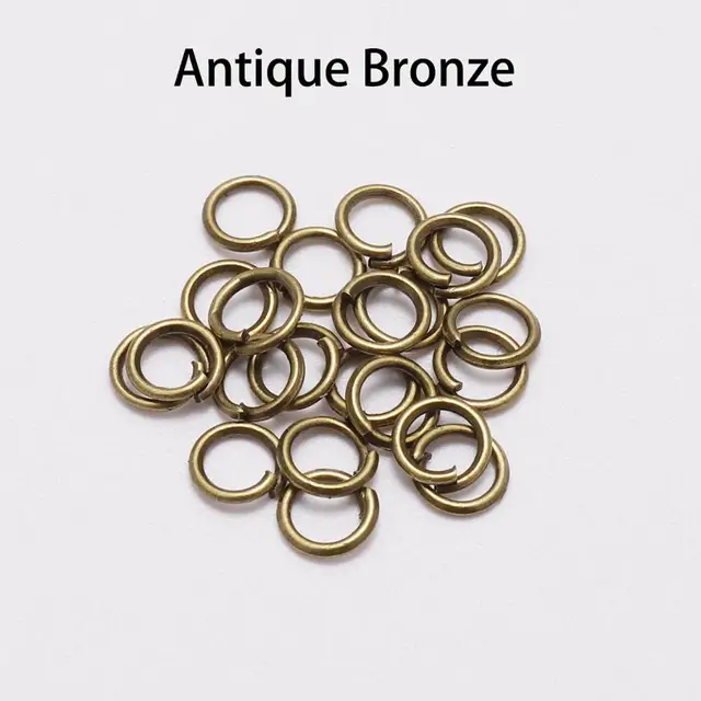 50-200pcs/lot 4 5 6 8 10 mm Jump Rings  Split Rings Connectors For Diy Jewelry Finding Making Accessories Wholesale Supplies Bronze