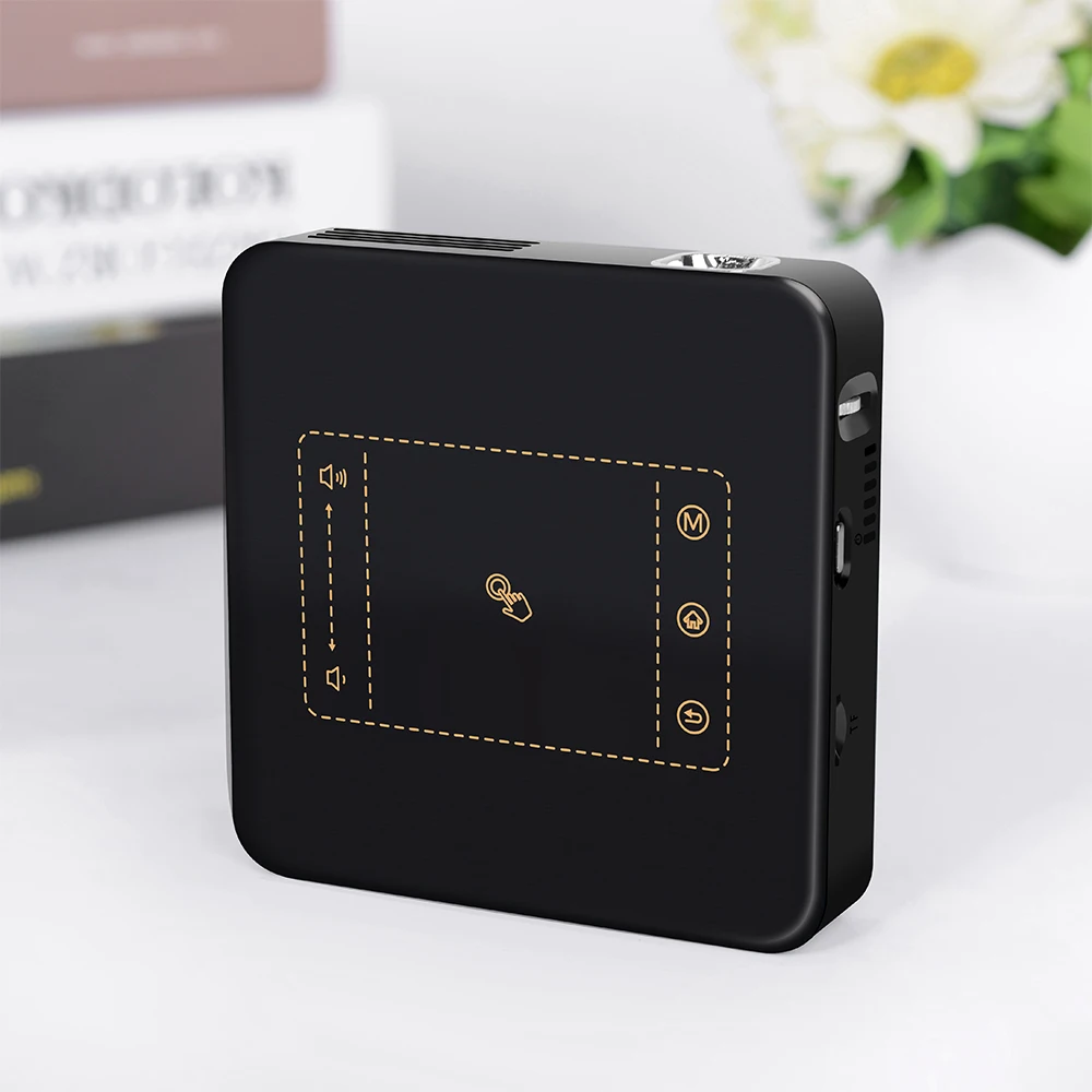 D13 Android 7 1 Портативный мини DLP проектор с умная сенсорная панель WI FI Bluetooth 150ANSI люмен