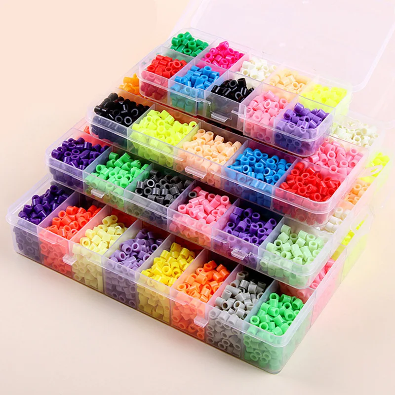 Набор Бусин Perler 5 мм Hama 24 цвета в наборе 3D головоломки сделай сам интеллектуальное