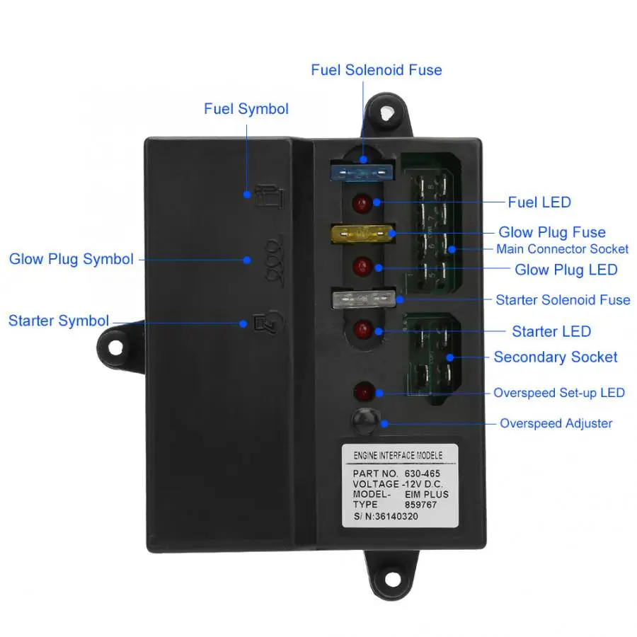 Светодиодный модуль e 12 v Светодиодный модуль DC 12 V интерфейс двигателя Модуль для стартера двигателя Электромагнитный свеча EIM PLUS 630-465 потолочный светильник