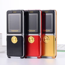 MAFAM разблокировка флип металлический мобильный телефон один ключ двойной фонарь FM Bluetooth SOS Быстрый циферблат старый человек сотовый телефон двойной фонарь P094