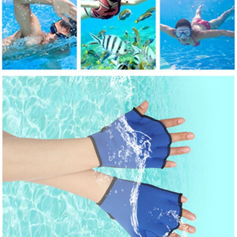 1 пара спортивного плавания перчатки с перепонками рук перепончатые Training Дайвинг перчатки ручной плавники для серфинга воды плавательные