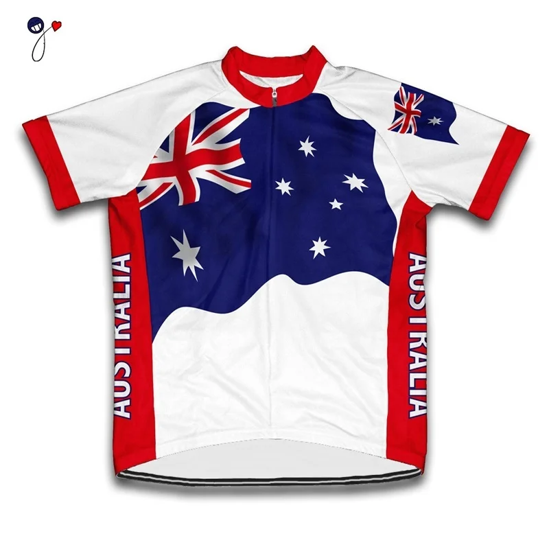 Australia cycling jersey men short sleeve pro team bicycle clothing Mtb