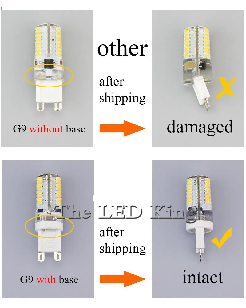 G9 светодиодные лампы AC 110 V 220 V 7 Вт 9 Вт 10 Вт 12 Вт 15 Вт SMD 3014 лампа, заменяющая галогенновую лампу 40 Вт Светодиодный свет 360 градусов угол луча прожектора