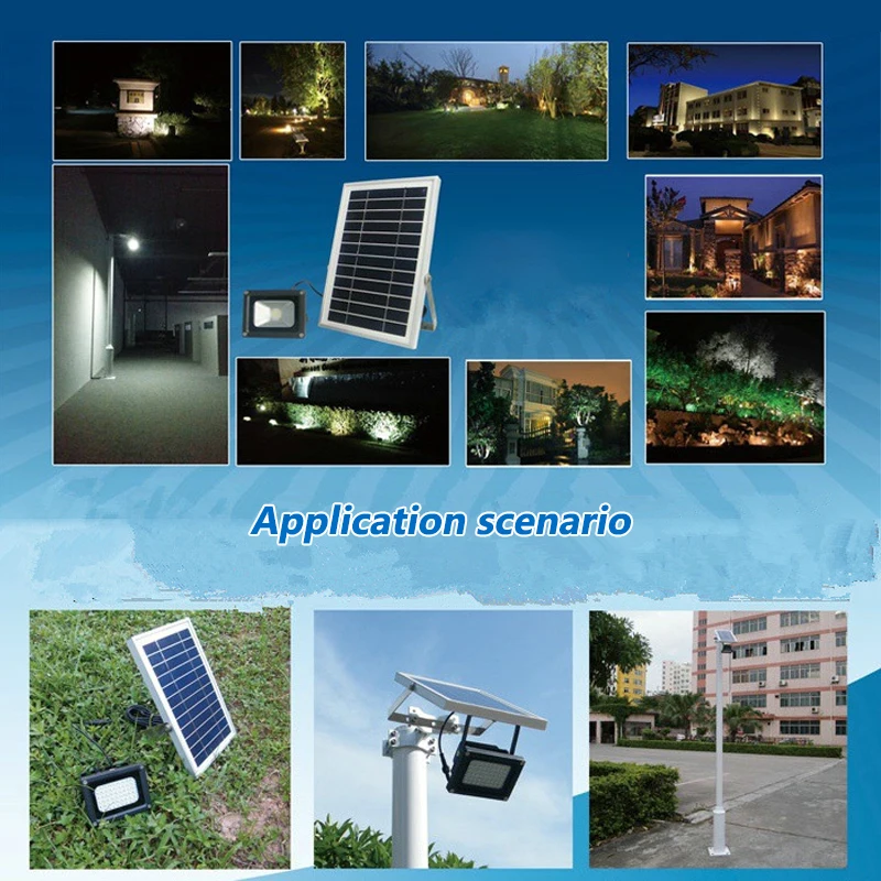 Solar Panel Solar Board Power Generater Powered LED Street Light Kit 12 LED White Light For Street Yard Path Garden Street Light (3)