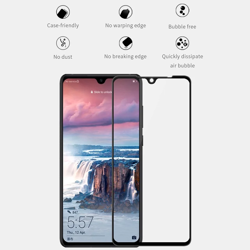 NILLKIN 3D CP+ Max/XD/H+ Pro Закаленное стекло-экран протектор для huawei P30 стекло 3D 2.5D плоский край Защитная пленка P30