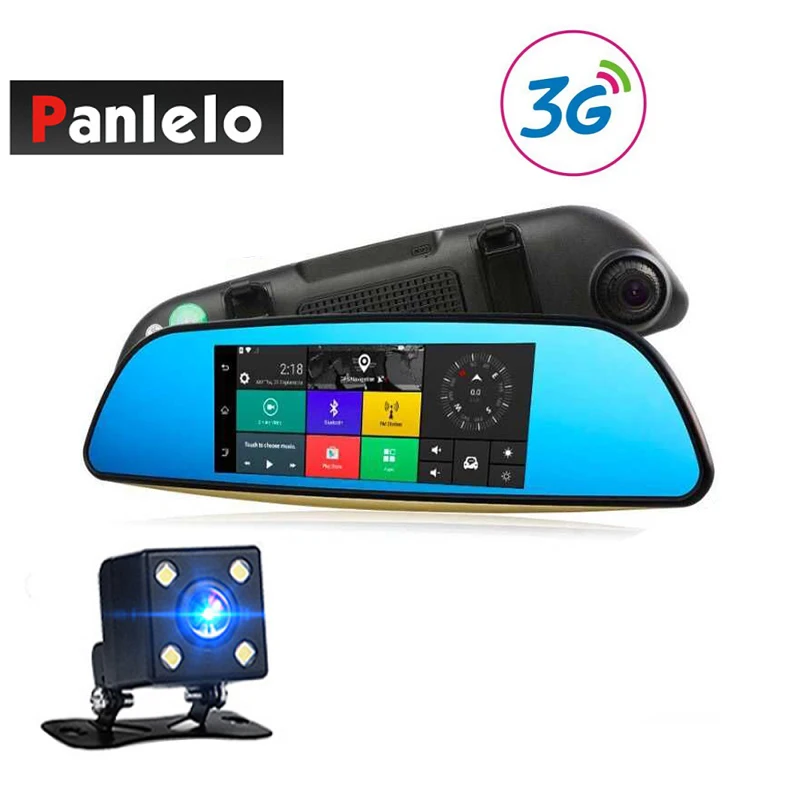 

Panlelo 683 Car DVR 3G Wi-Fi Mirror 6.86" Dash Cam Full HD 1080P Video Recorder Camera Android 5.0 GPS Navi Rearview Mirror Cam