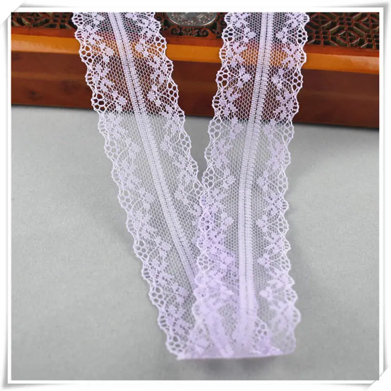 10yards african lace fabric White lace Ribbon3.8CM DIY french lace fabric embroidery net holiday decorations clothing lace Trims