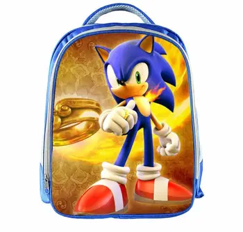 

13 Inch Super Mario Bros Sonic Backpack Kids School Bags for Boys Schoolbag Baby Kindergarten Child Bags