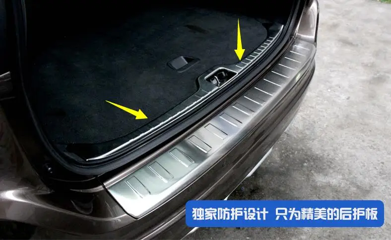 

car-styling case For Volvo XC60 2009-2017 Car styling Stainless Steel Rear Bumper Internal Protector Sill Trunk Pedals