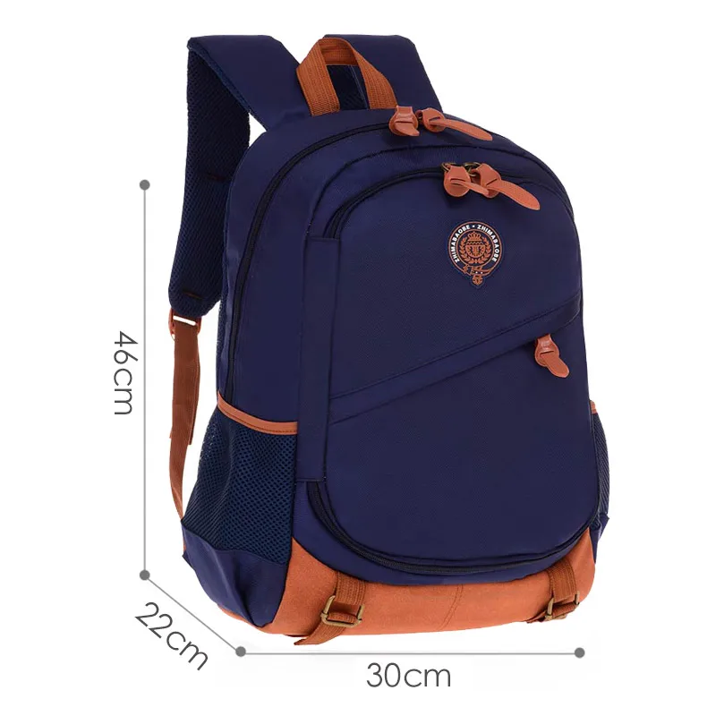 Школьные сумки для мальчиков и девочек-подростков, водонепроницаемый рюкзак для начальной школы, школьный рюкзак для студентов, сумка для книг, Детские рюкзаки - Цвет: 537blue
