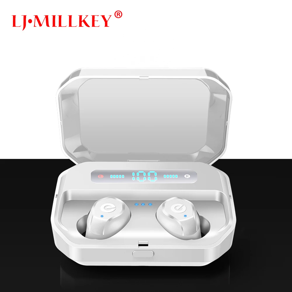

NEW Bluetooth Earbuds 5.0 TWS Wireless Headsets Mini Earphones HiFi Sound Sport Waterproof HD MIC Handsfree for All Phone YZ253