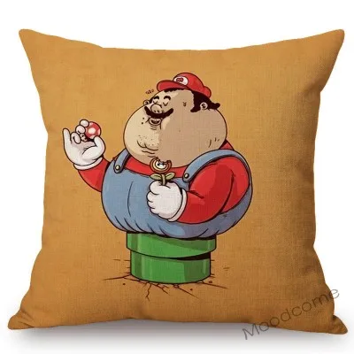 Ироничные забавные имитирующие жир супер герой es принцесса комикс мультфильм домашняя декоративная подушка для дивана чехол милый ожирение герой чехол для подушки наволочка