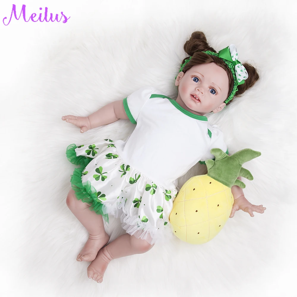 60 см силиконовые виниловые игрушки Reborn Baby Doll для девочек принцесса малыш живые