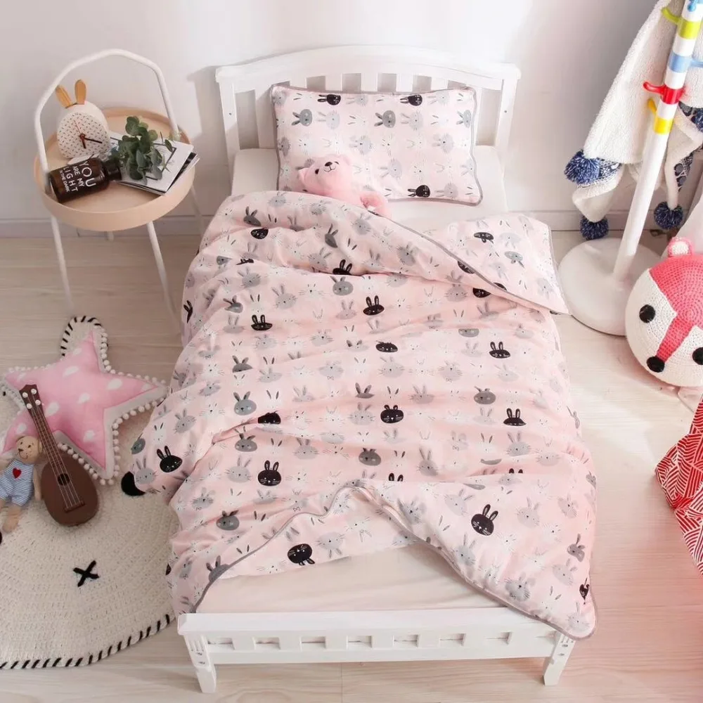 1 piece 120x150cm baby bedding duvet cover muslin cotton super soft baby kids quilt cover (20)