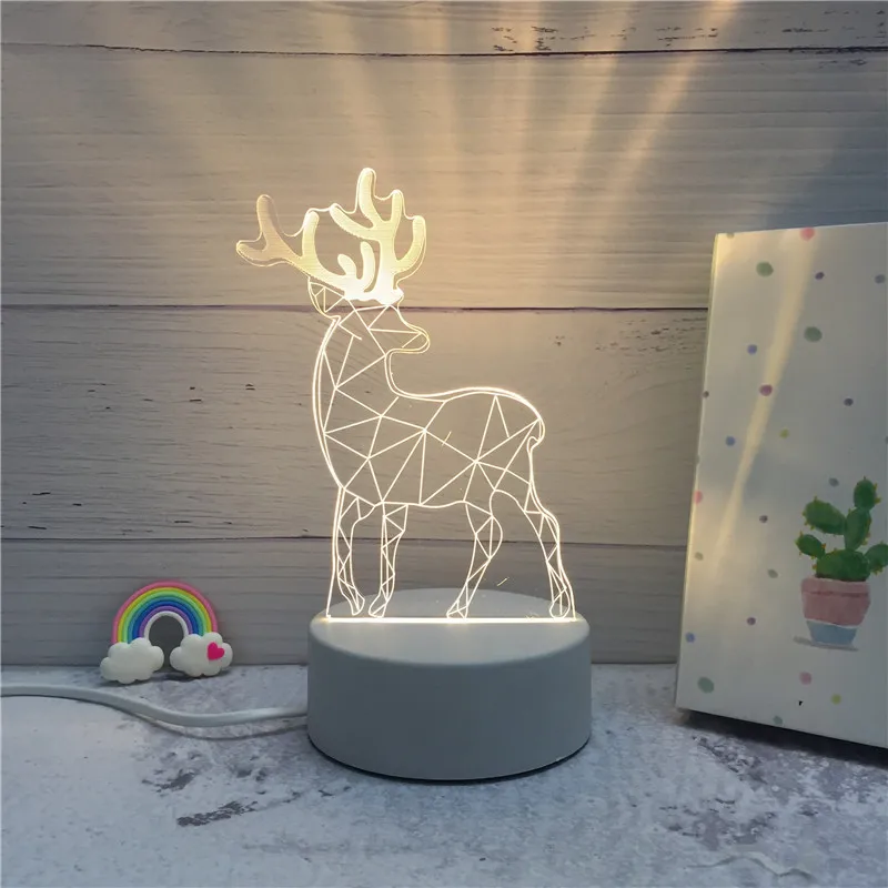  2019 Newest Arrival 3D LED Lamp Energy Saving Cartoon Christmas Home Decoration Control Switch Nigh - 4000069201611