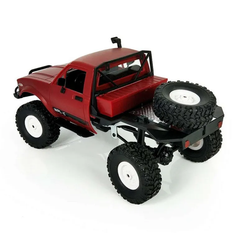 WPL C-14 1/16 RC автомобилей 2,4 г 4WD Off Road RC военный автомобиль рок грузовик на гусеничном ходу с передней светодио дный RTR игрушки