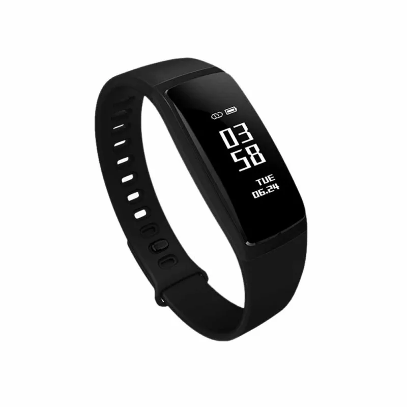

V07 0.87 Inch Smart Wristband Multi-function Waterproof Heart Rate Monitoring Sports Step Counter Smart Watch for Android