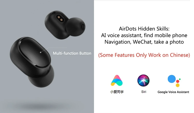 Original Xiaomi Redmi AirDots True Wireless Earphone Headphone TWS bluetooth Earphones Active Noise Cancellation Dropshipping