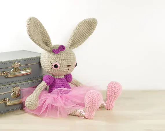 crochet ballerina bunny