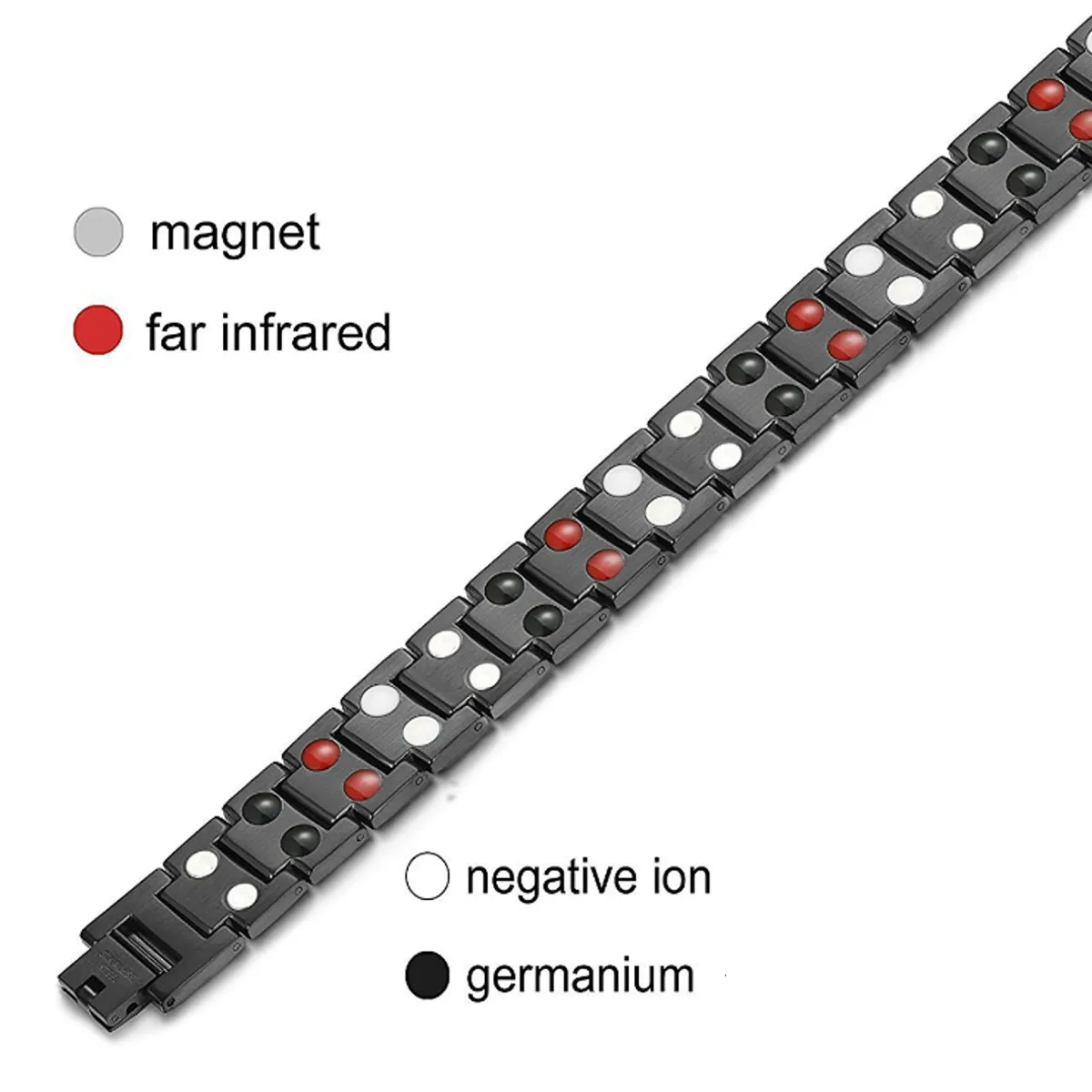 4 в 1 Мужской Женский титановый магнитный браслет супер сильный анион энергетическая терапия био артрит забота о здоровье модный браслет