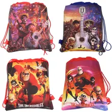 Суперсемейка нетканые тканевые сумки кисеты для детей день рождения вечерние сумки нетканые Coco тема Подарочная сумка детская школьная сумка
