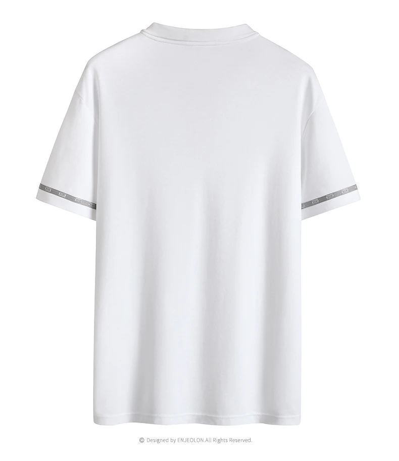 Enjeolon Polo рубашка для мужчин s короткий рукав летние хлопковые черные повседневные однотонные мужские футболки поло сухой Slim Fit Поло для мужчин T3707