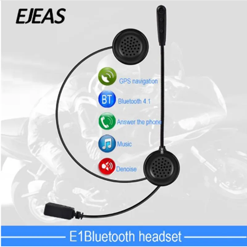 EJEAS E1 шлем Bluetooth гарнитура Interfone 15 м CSR чип 270 мАч 12 часов разговора микрофон динамик
