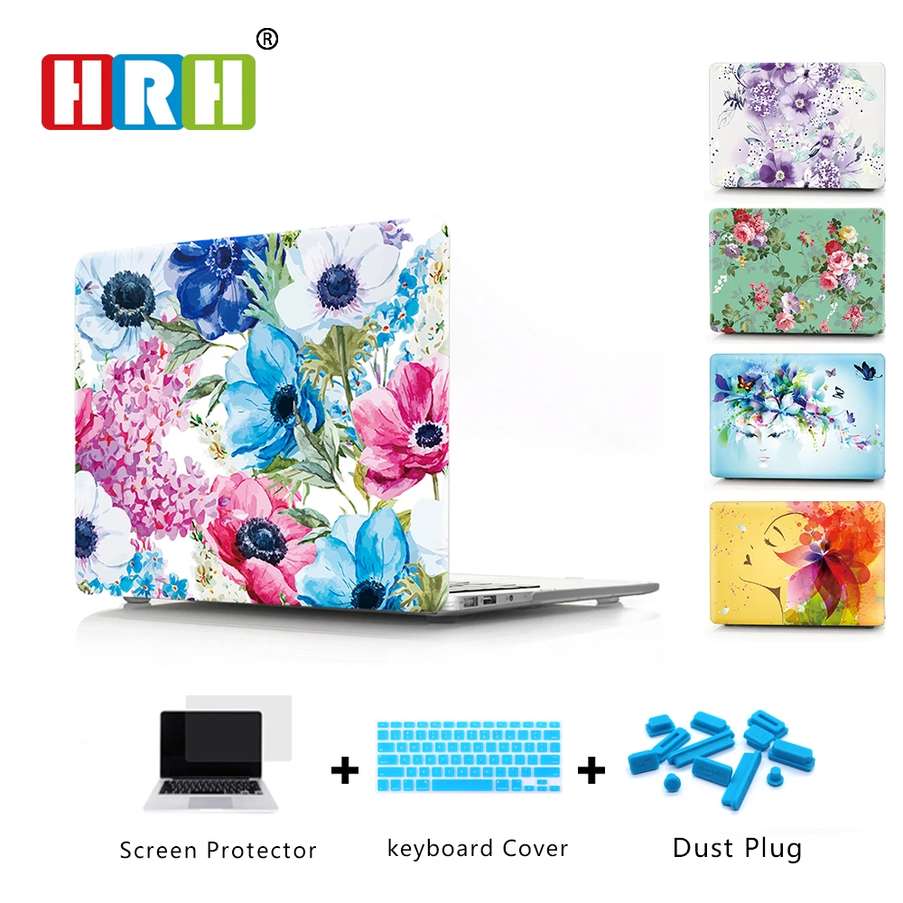 

1PC Newest Peony Flower Laptop Body Shell Protective Hard Case for Apple Macbook Air 11" 13" / Pro 13" 15" / Pro Retina 12 13 15