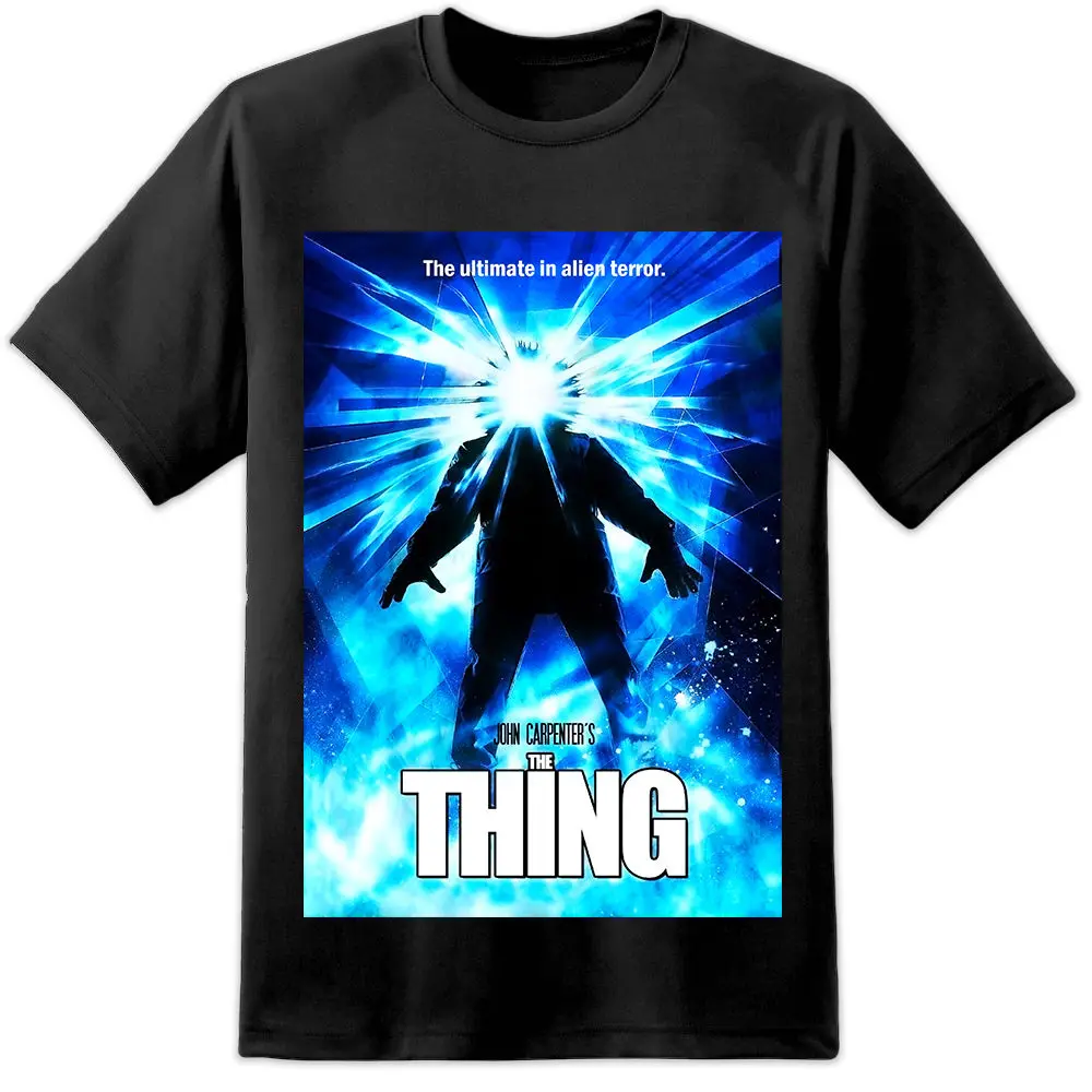 Футболка Джон Карпентер &quotThe Thing&quot Черная Серия постер фильма футболка Ретро