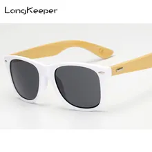 Новинка, бамбуковые солнцезащитные очки для мужчин, деревянные солнцезащитные очки для женщин, фирменный дизайн, винтажные деревянные дужки, солнцезащитные очки от longkepper