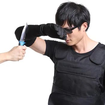 

1 Pair Safety Sleeve Arm Protection Wrist Sleeve Armband Anti Abrasion Anti-Cutting Work Labor Protection Tool Black