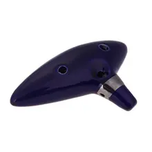 12 отверстий керамический Alto C сосуд Ветер музыкальный инструмент Легенда о Zelda с Gig Bag музыкальная оценка синий