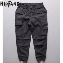 HIPFANDI, мужской комбинезон, одежда, спортивные штаны, черные/серые шерстяные штаны, зимние шаровары, брюки карго, Мужские штаны для бега, S-4XL