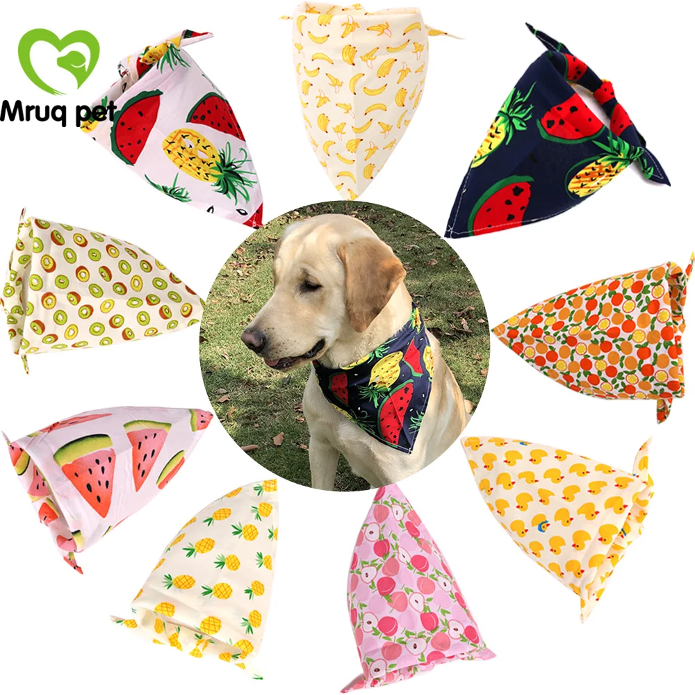 

50X Cute Summer Patterns Pet Puppy Dog Scarf Bandanas Adjustable Dog Bow Tie Dog Grooming Bandannas Dog Accessories Pet Supplies